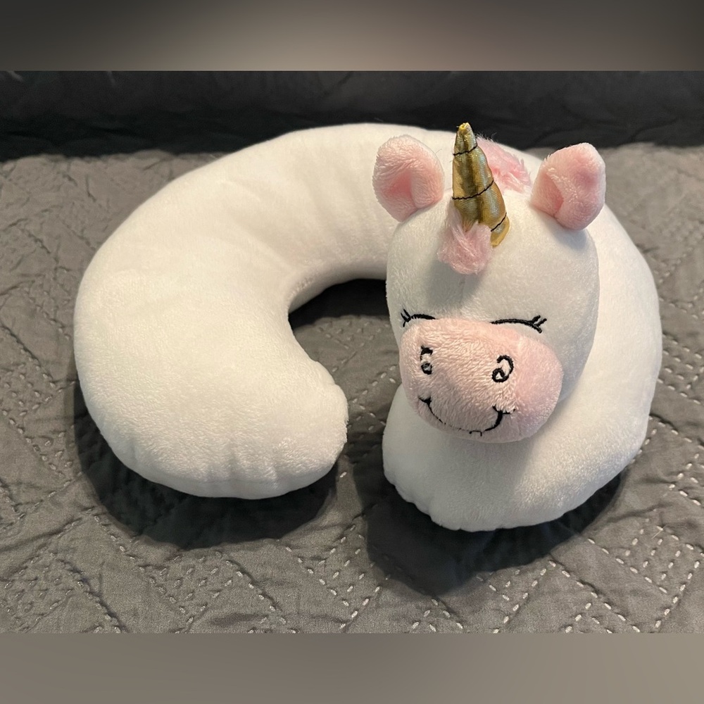 HUDSON BABY TRAVEL NECK PILLOW- UNICORN (A)